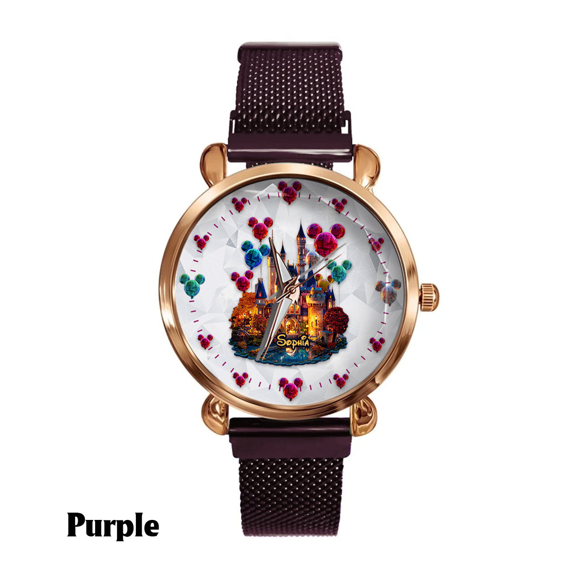 Personalized Magical Night Women's Hand Watch with Custom Name Women Hand Watch GradoCreations