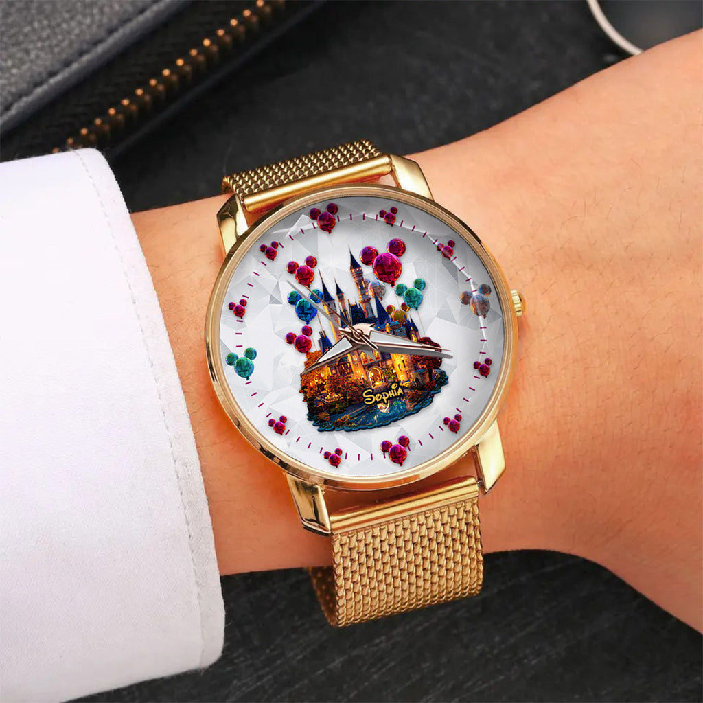 Personalized Magical Night Women's Hand Watch with Custom Name Women Hand Watch GradoCreations