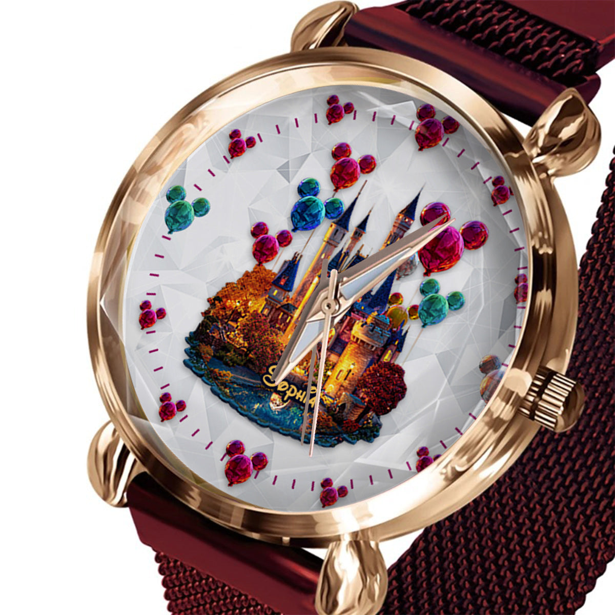 Personalized Magical Night Women's Hand Watch with Custom Name Women Hand Watch GradoCreations