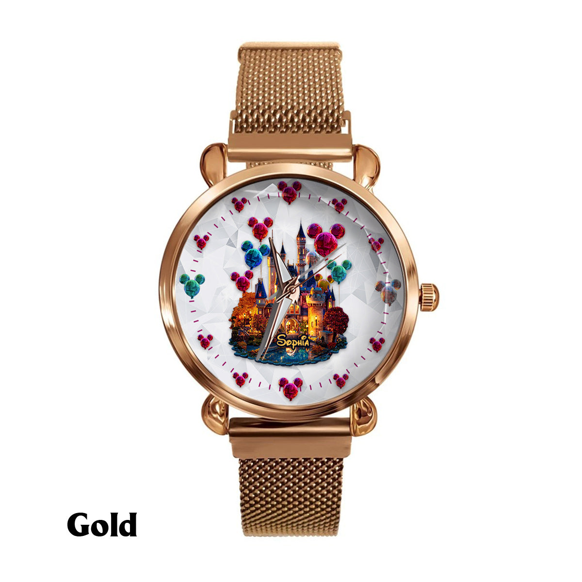 Personalized Magical Night Women's Hand Watch with Custom Name Women Hand Watch GradoCreations