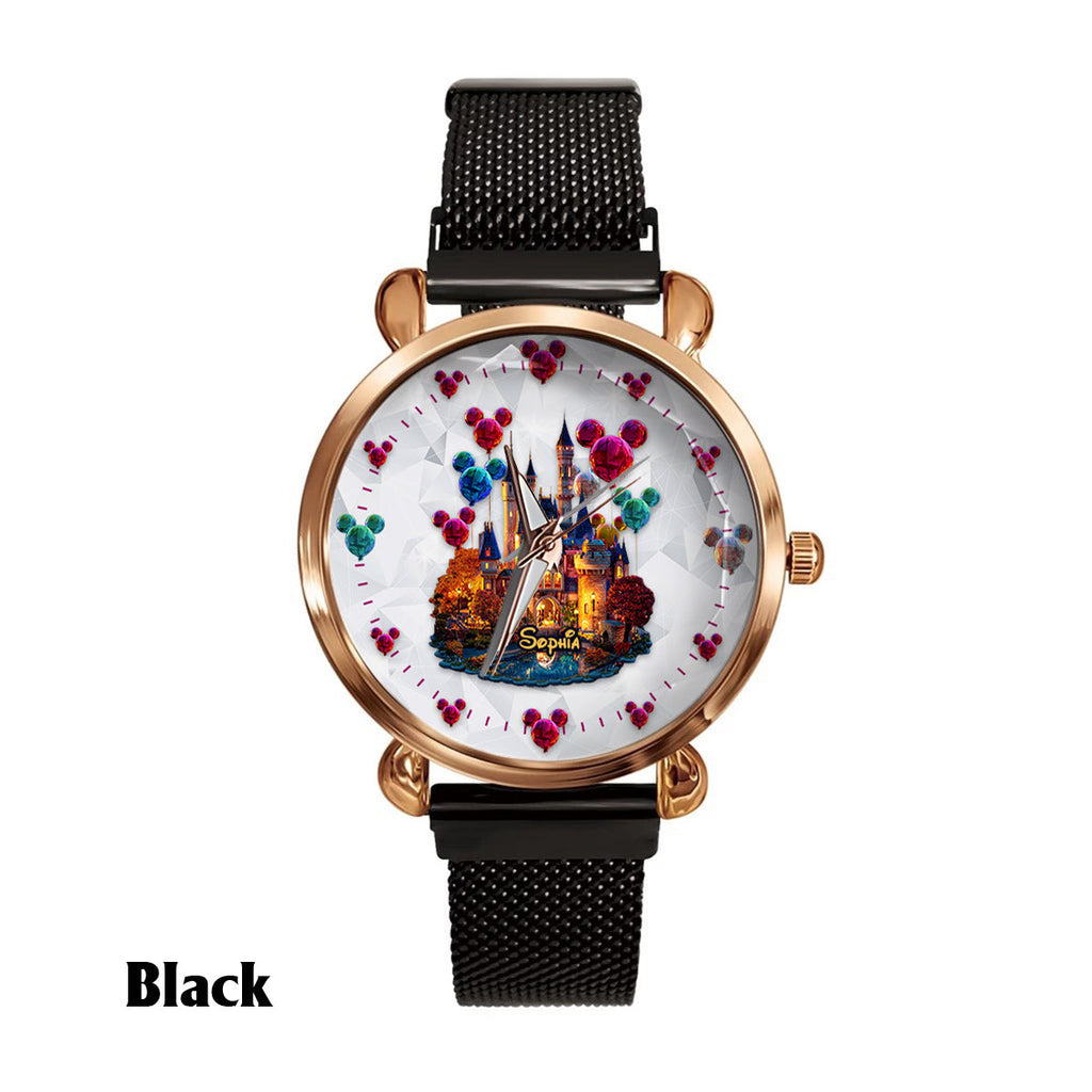 Personalized Magical Night Women's Hand Watch with Custom Name Women Hand Watch GradoCreations