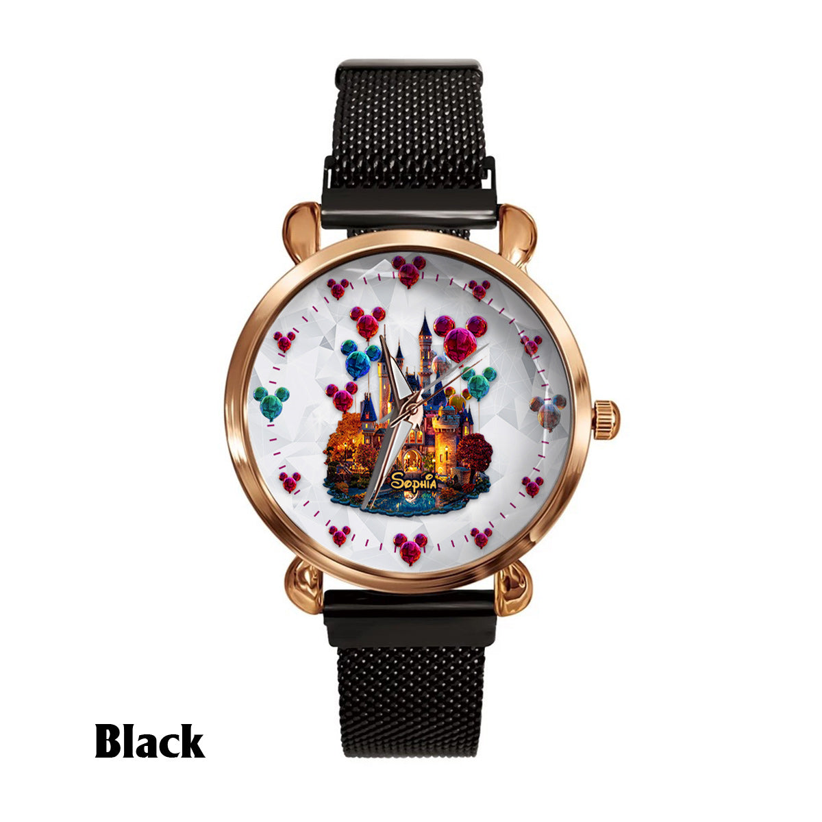 Personalized Magical Night Women's Hand Watch with Custom Name Women Hand Watch GradoCreations