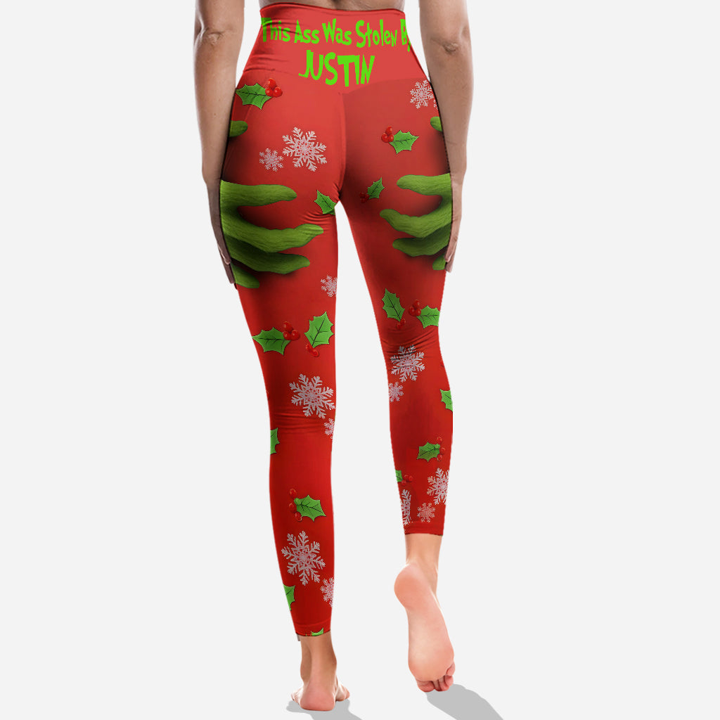 Personalized Christmas Leggings with Fun Design for Women Leggings GradoCreations