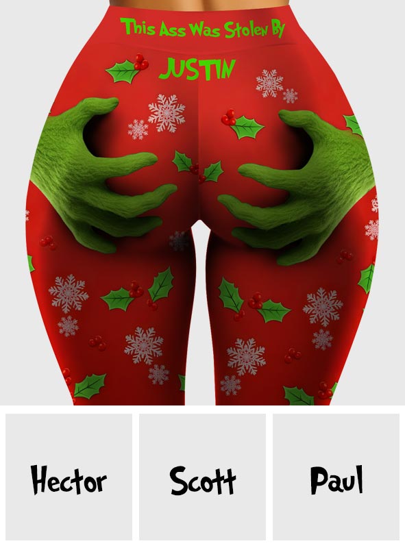 Personalized Christmas Leggings with Fun Design for Women Leggings GradoCreations
