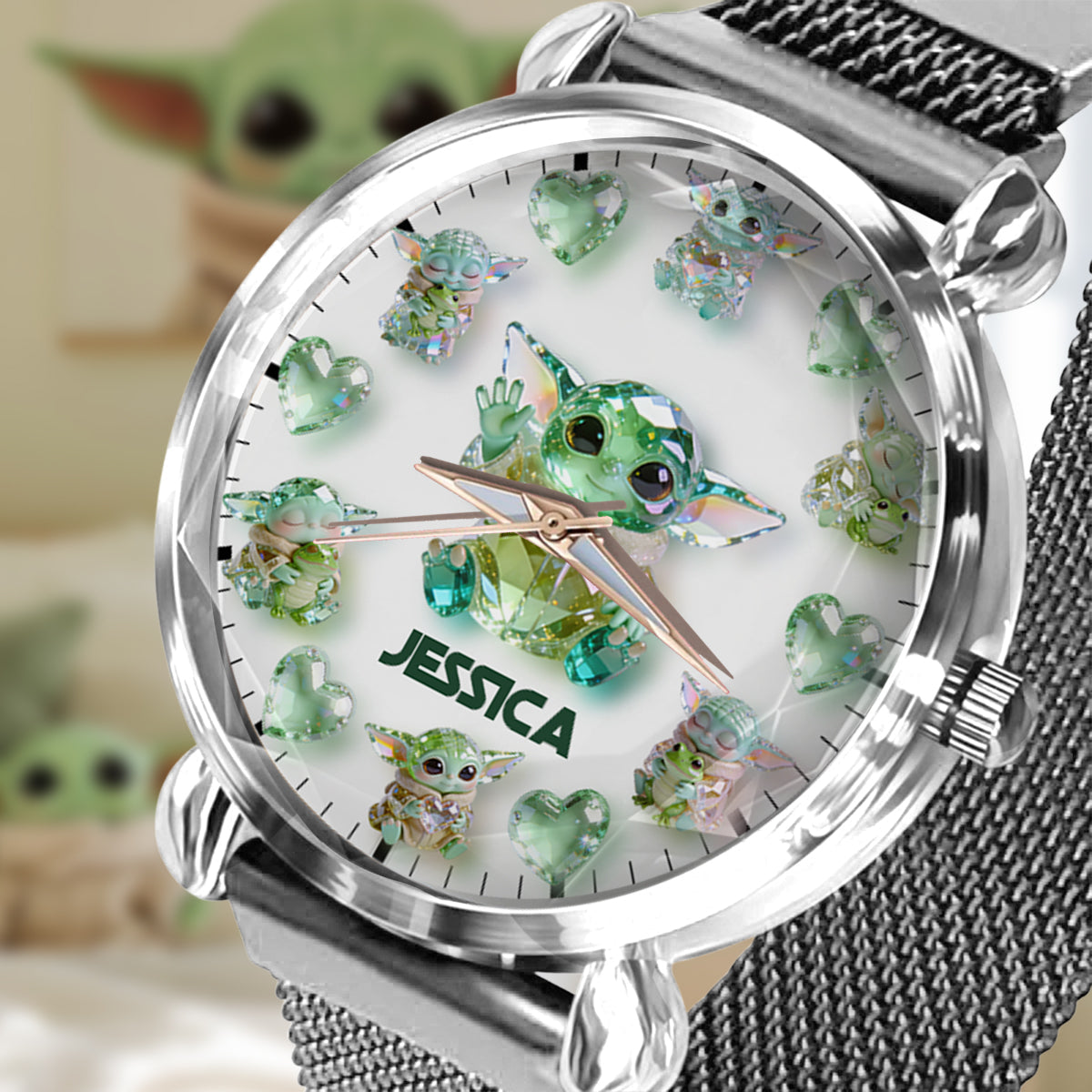 Personalized Cute Baby Character Women's Watch Unique Gift Women Hand Watch GradoCreations