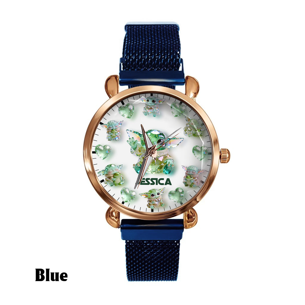 Personalized Cute Baby Character Women's Watch Unique Gift Women Hand Watch GradoCreations