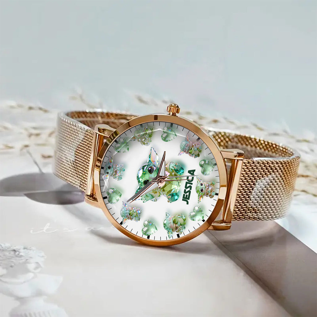 Personalized Cute Baby Character Women's Watch Unique Gift Women Hand Watch GradoCreations
