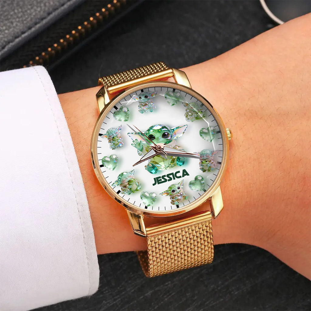 Personalized Cute Baby Character Women's Watch Unique Gift Women Hand Watch GradoCreations
