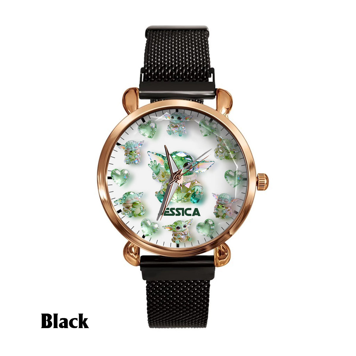 Personalized Cute Baby Character Women's Watch Unique Gift Women Hand Watch GradoCreations