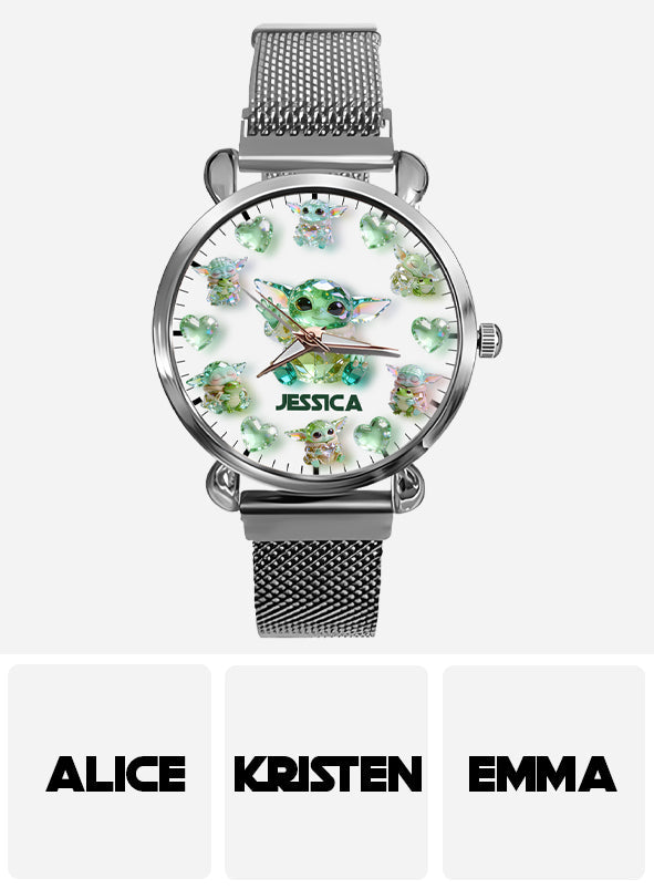 Personalized Cute Baby Character Women's Watch Unique Gift Women Hand Watch GradoCreations