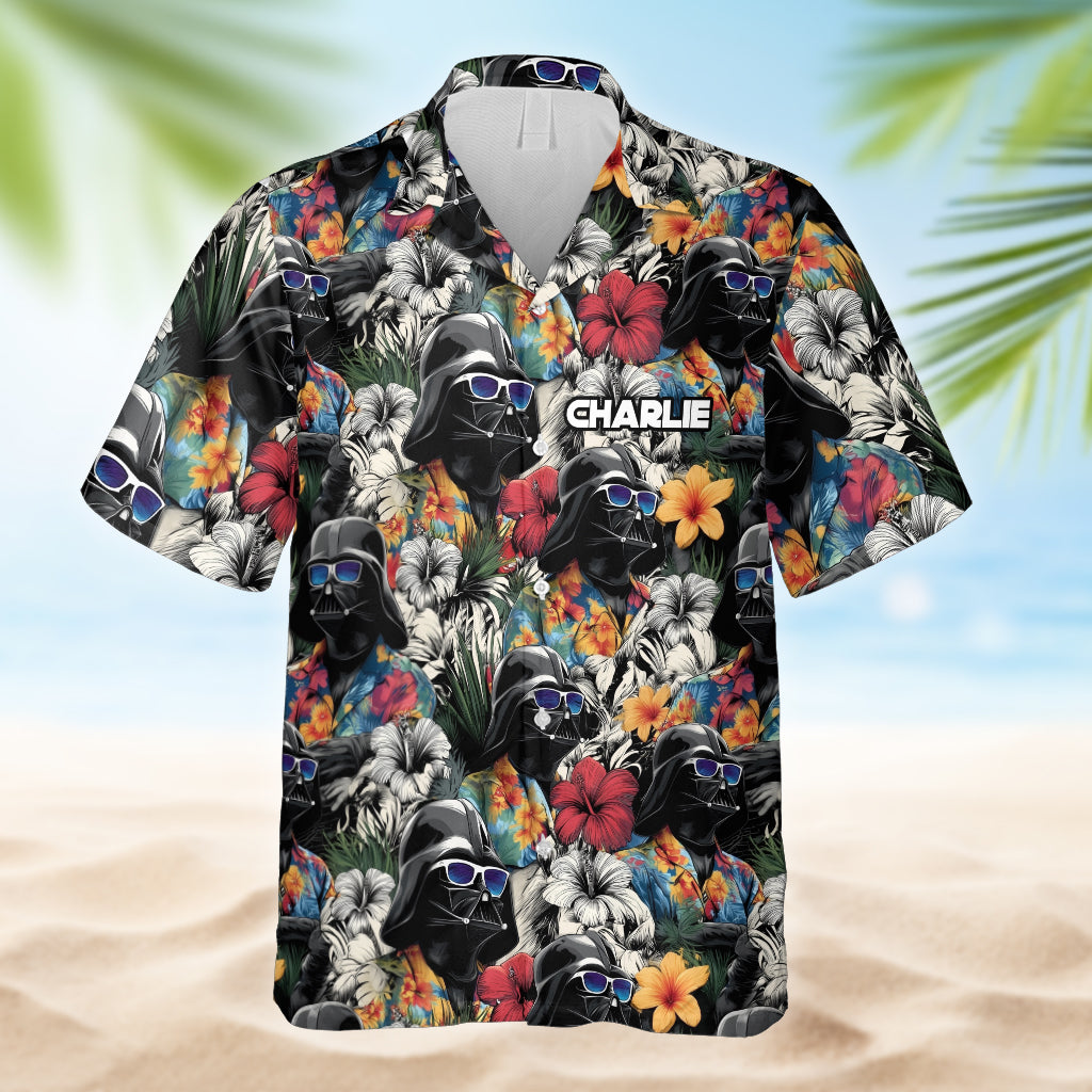 Personalized Hawaiian Shirt for Dad/Son with Star Fights Design Hawaiian Shirt GradoCreations