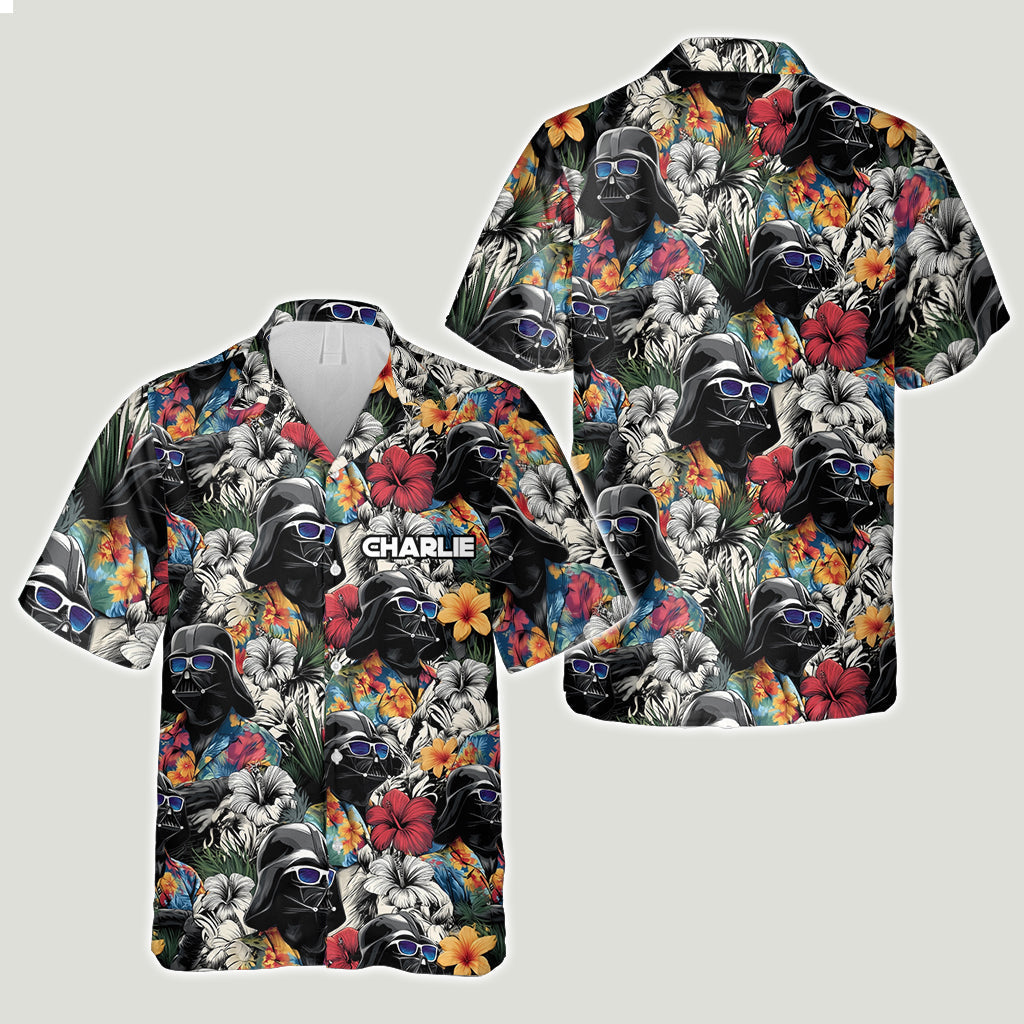 Personalized Hawaiian Shirt for Dad/Son with Star Fights Design Hawaiian Shirt GradoCreations