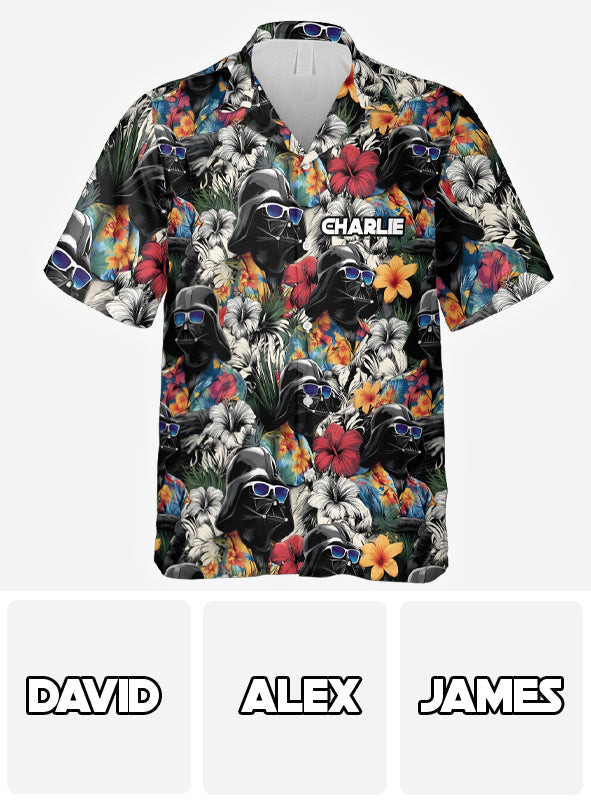 Personalized Hawaiian Shirt for Dad/Son with Star Fights Design Hawaiian Shirt GradoCreations