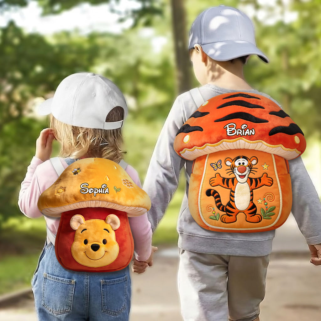Personalized Honey Bear Plush Backpack for Kids and Adults Plush Backpack GradoCreations