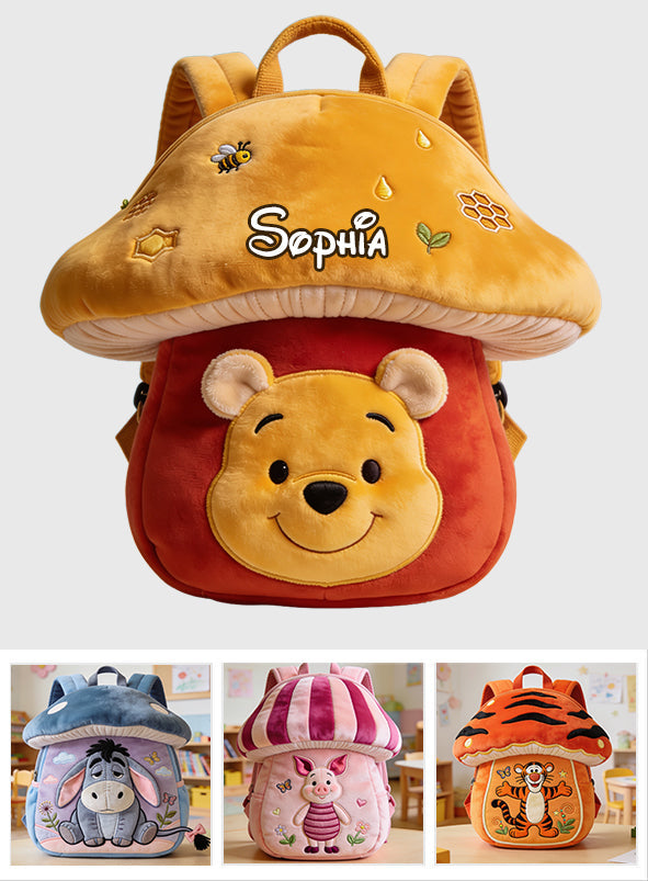 Personalized Honey Bear Plush Backpack for Kids and Adults Plush Backpack GradoCreations