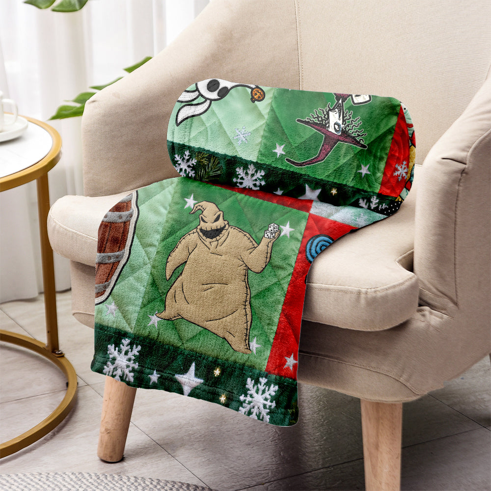 Personalized Nightmare Before Christmas Blanket Gift for Kids Blanket GradoCreations