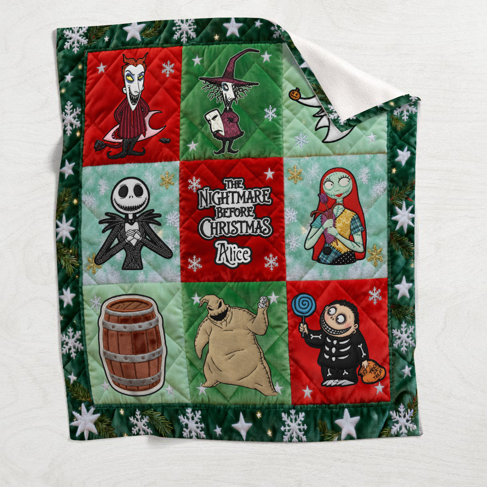 Personalized Nightmare Before Christmas Blanket Gift for Kids Blanket GradoCreations