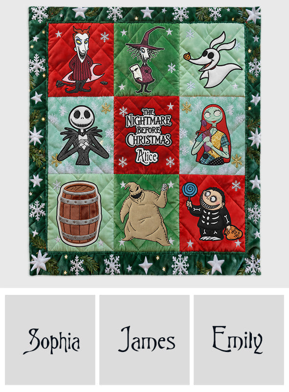 Personalized Nightmare Before Christmas Blanket Gift for Kids Blanket GradoCreations