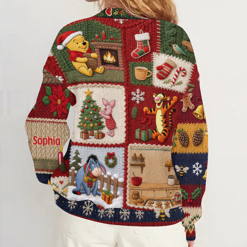 Personalized Knitted Christmas Cardigan Unique Gift for Her Cardigan GradoCreations