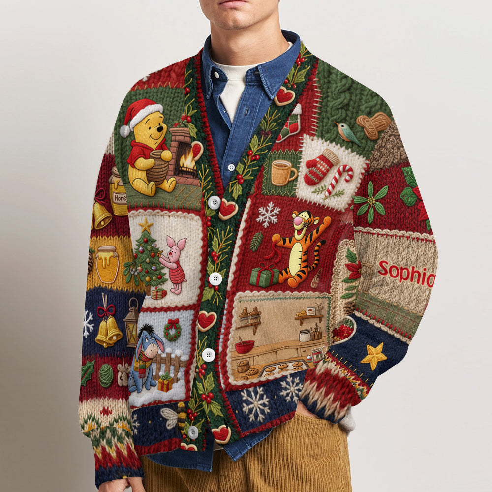 Personalized Knitted Christmas Cardigan Unique Gift for Her Cardigan GradoCreations