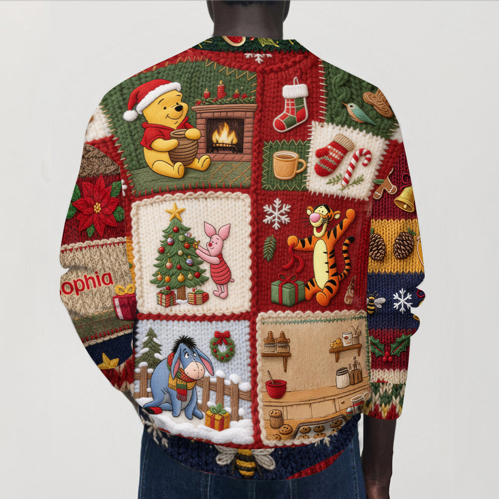 Personalized Christmas Cardigan Sweater with 3D Design for Women Cardigan Sweater GradoCreations