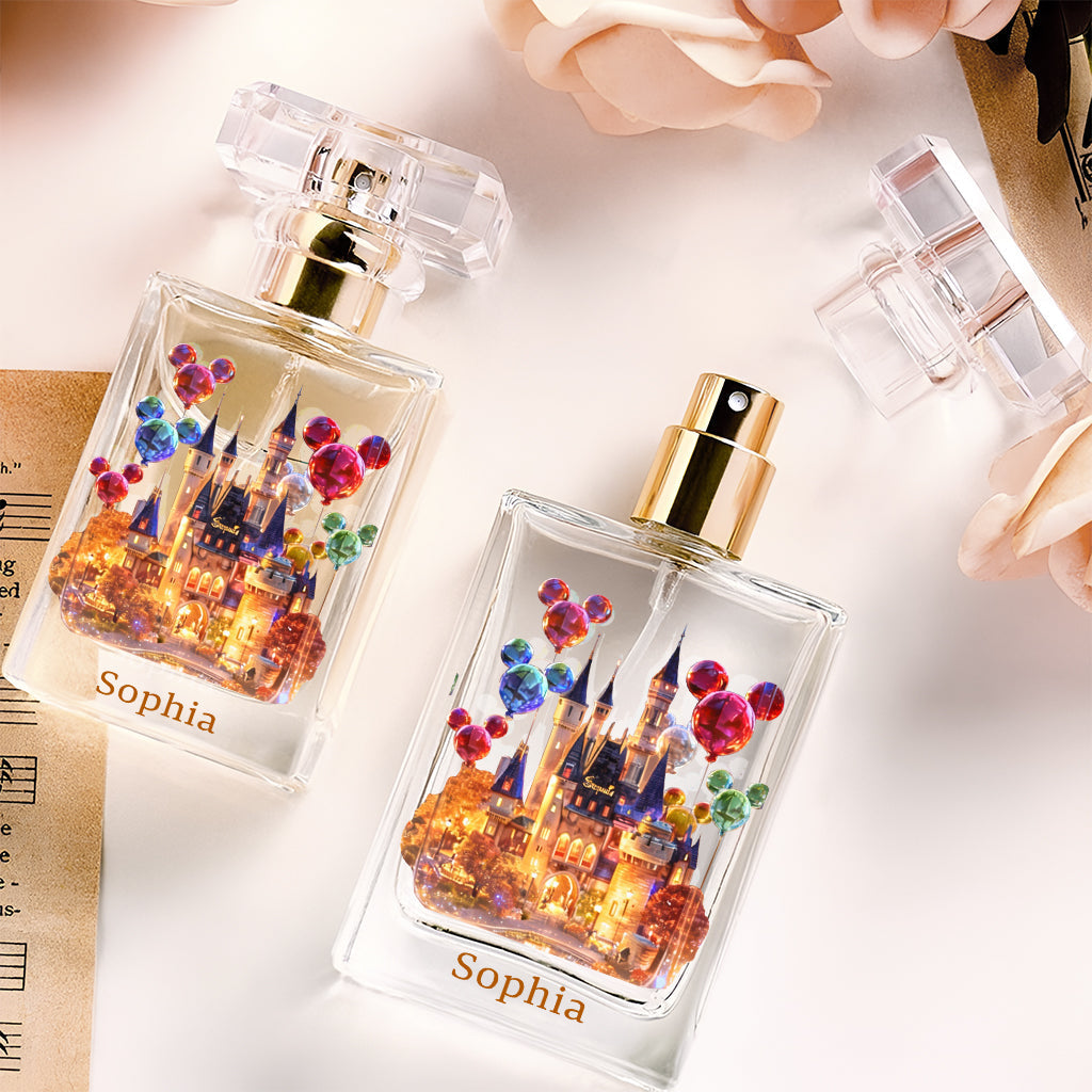 Personalized Refillable Perfume Bottle Magical Castle Gift Refillable Perfume Bottle GradoCreations