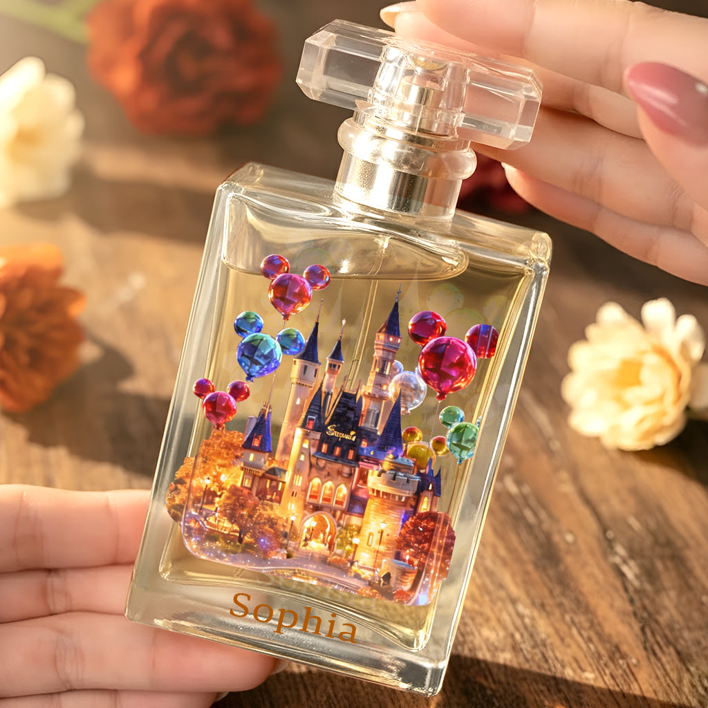 Personalized Refillable Perfume Bottle Magical Castle Gift Refillable Perfume Bottle GradoCreations