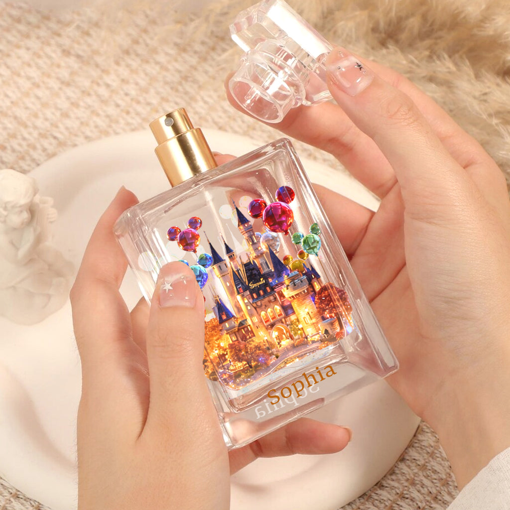 Personalized Refillable Perfume Bottle Magical Castle Gift Refillable Perfume Bottle GradoCreations