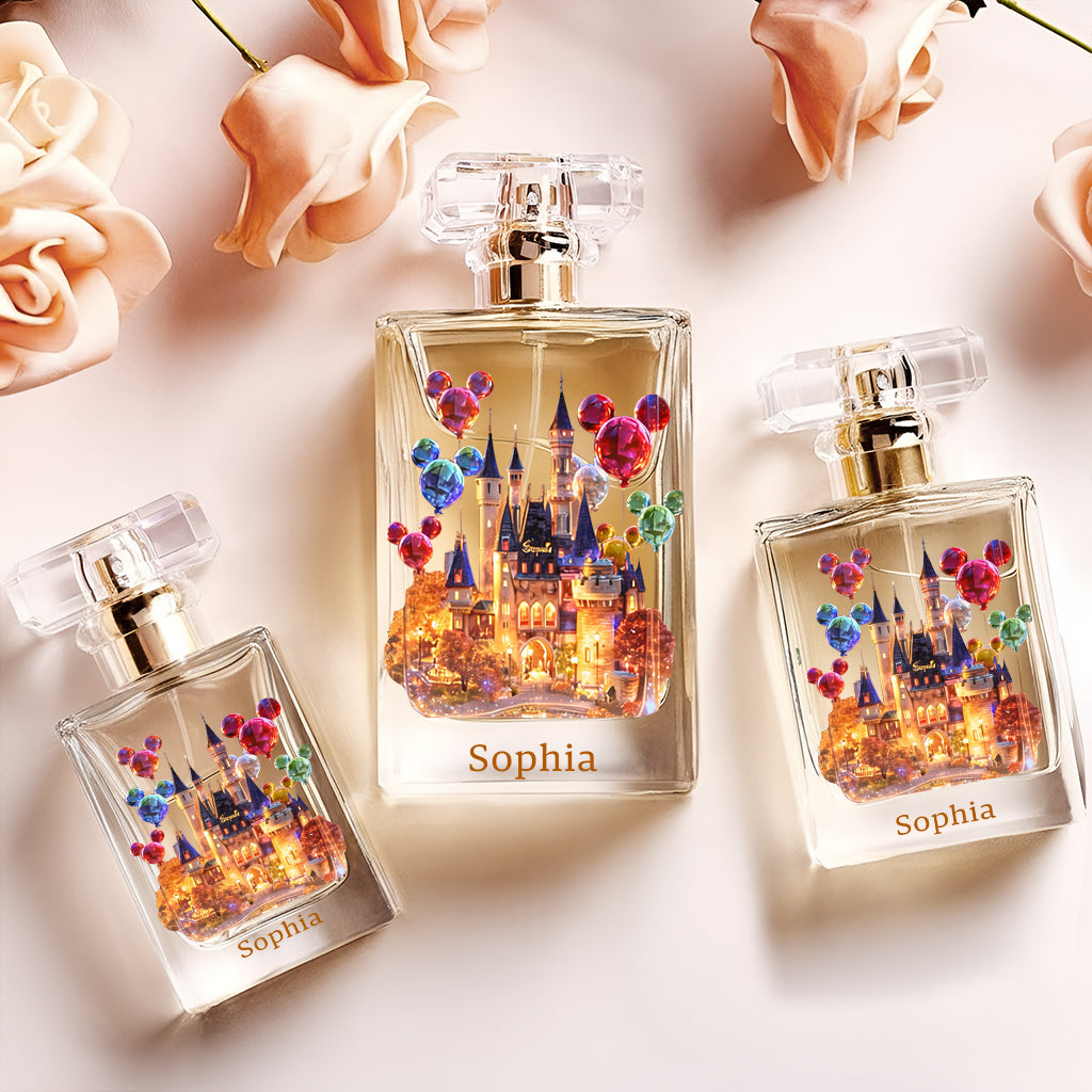 Personalized Refillable Perfume Bottle Magical Castle Gift Refillable Perfume Bottle GradoCreations