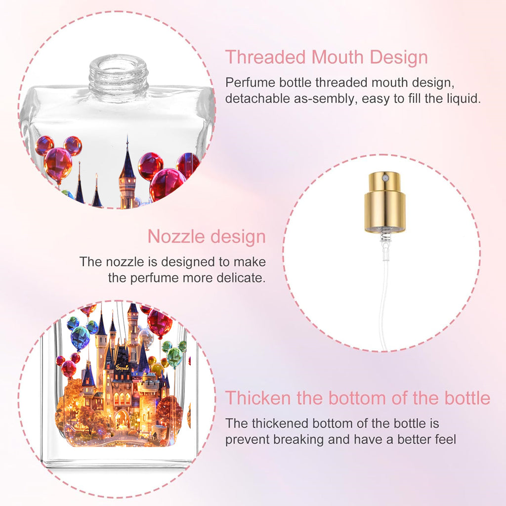 Personalized Refillable Perfume Bottle Magical Castle Gift Refillable Perfume Bottle GradoCreations