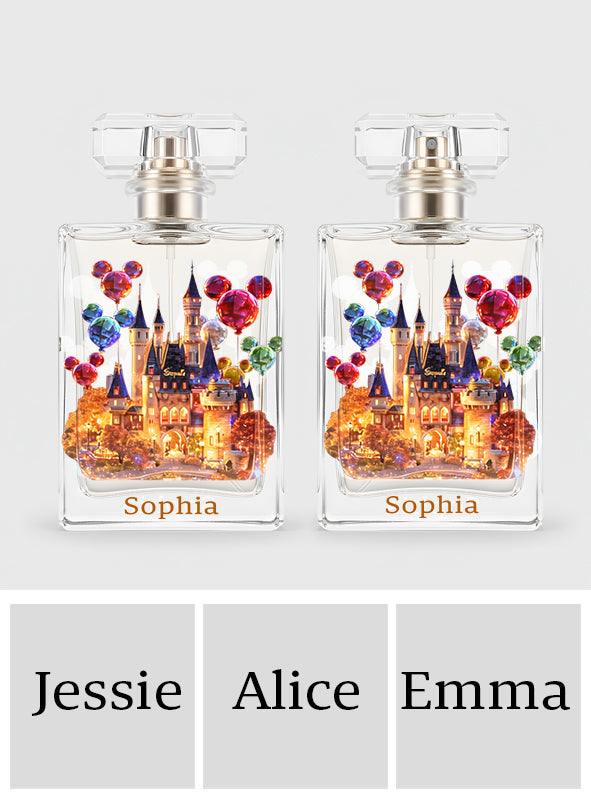 Personalized Refillable Perfume Bottle Magical Castle Gift Refillable Perfume Bottle GradoCreations