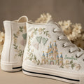 Personalized High Top Shoes with Enchanted Castle Design High top shoes GradoCreations