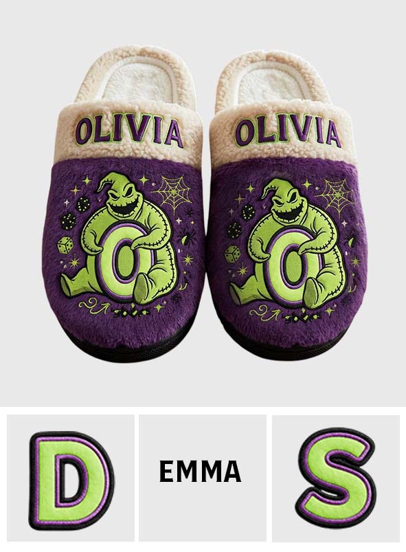 Personalized Nightmare Snake Slippers for Halloween Gift Slippers GradoCreations