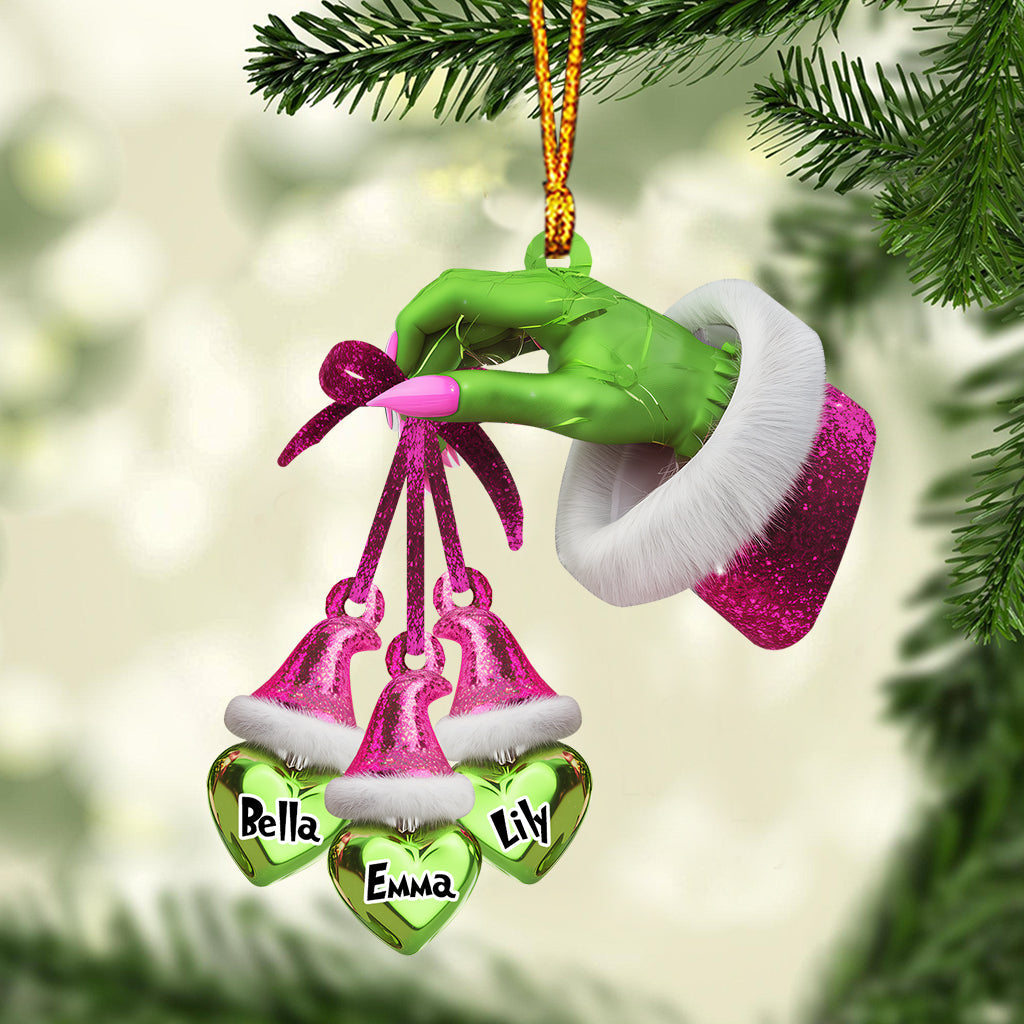 Personalized Merry Grinchmas Christmas Ornament Custom Name Gift Ornament GradoCreations