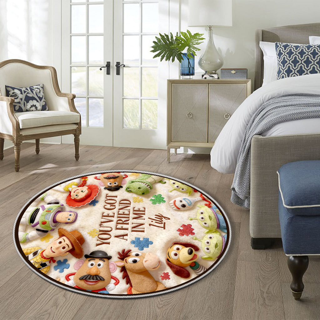 Personalized Non-Slip Tufted Rug Autism Awareness Gift for Kids Non-Slip Tufted Rug GradoCreations