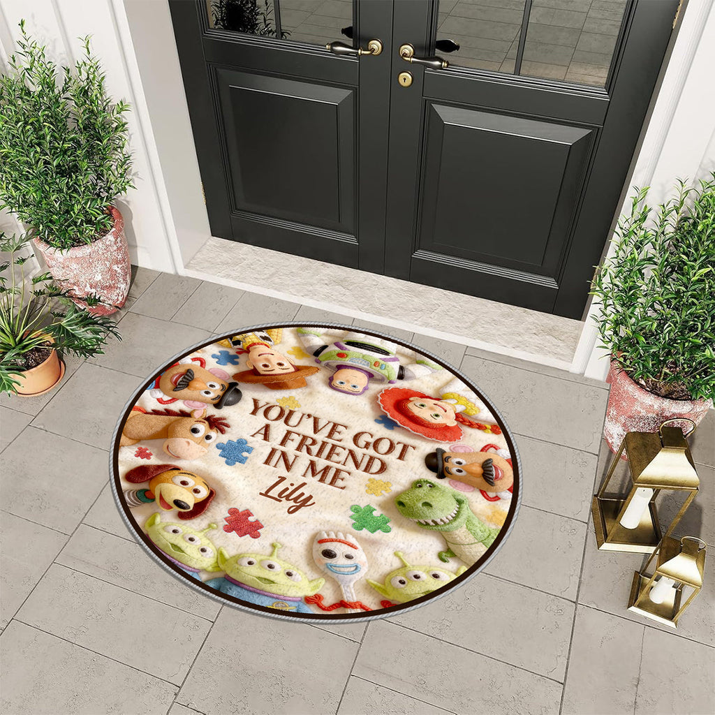 Personalized Non-Slip Tufted Rug Autism Awareness Gift for Kids Non-Slip Tufted Rug GradoCreations