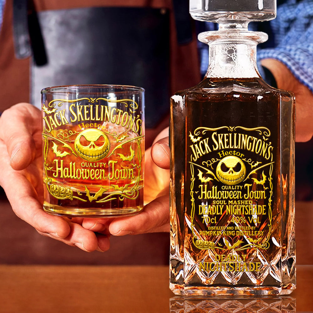 Personalized Whiskey Decanter Set Custom Name Gift for Dad Whiskey Decanter Set GradoCreations