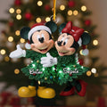 Personalized Christmas Mouse Ornament Custom Names Gift Ornament GradoCreations