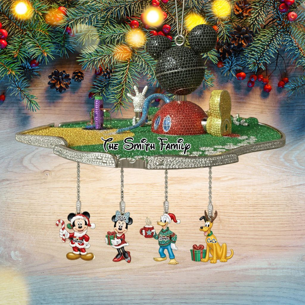 Personalized Mouse Ornament with Custom Charms for Christmas Ornament With Charm GradoCreations