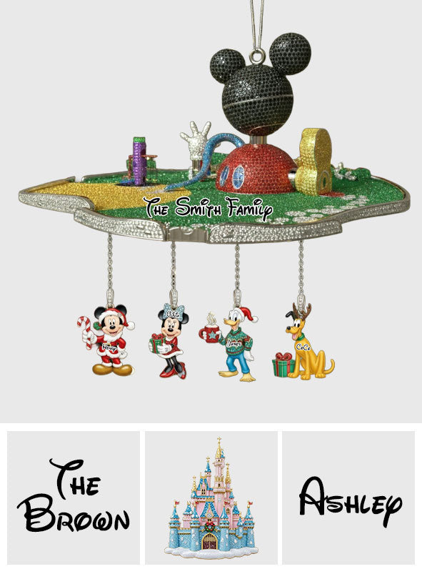 Personalized Mouse Ornament with Custom Charms for Christmas Ornament With Charm GradoCreations
