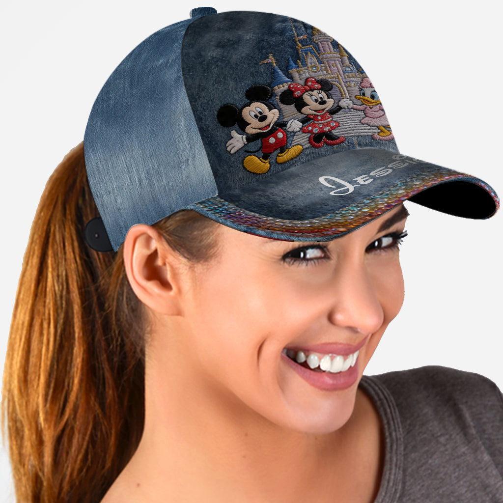 Personalized Denim Classic Cap with Disney Characters for Kids Classic Cap GradoCreations