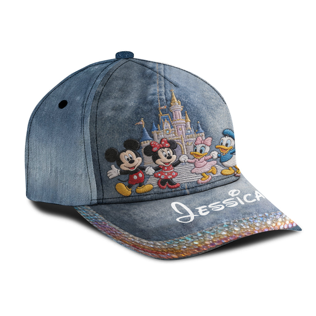 Personalized Denim Classic Cap with Disney Characters for Kids Classic Cap GradoCreations
