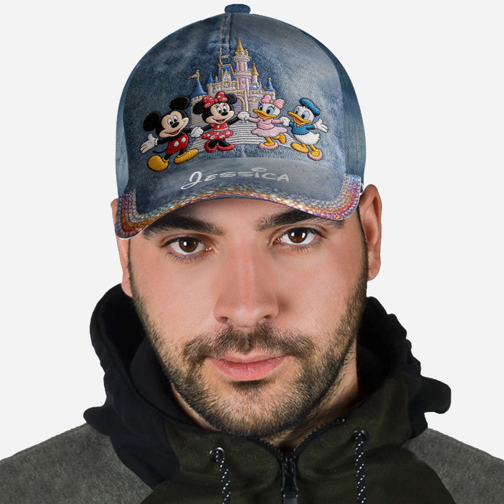 Personalized Denim Classic Cap with Disney Characters for Kids Classic Cap GradoCreations