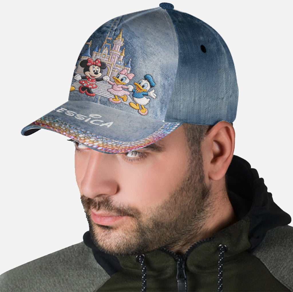 Personalized Denim Classic Cap with Disney Characters for Kids Classic Cap GradoCreations