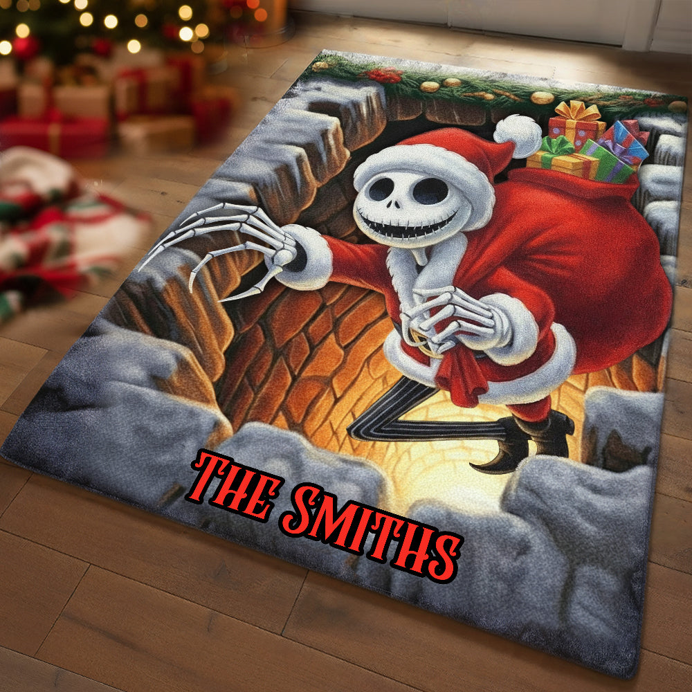 Personalized Nightmare Before Christmas Non-Slip Tufted Rug for Family Non-Slip Tufted Rug GradoCreations