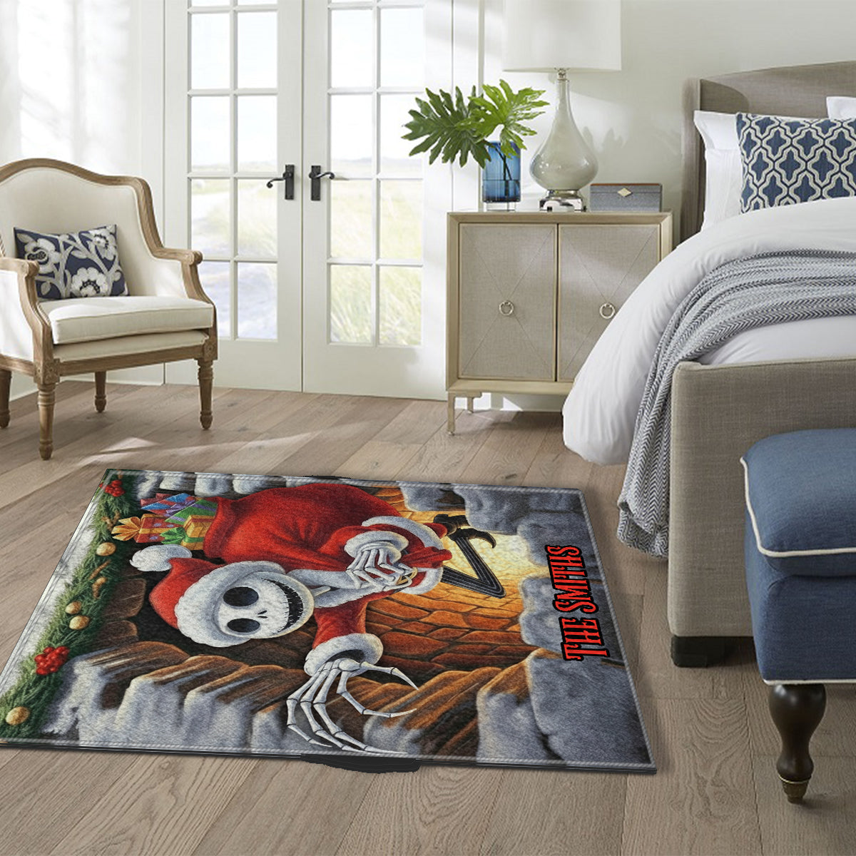Personalized Nightmare Before Christmas Non-Slip Tufted Rug for Family Non-Slip Tufted Rug GradoCreations