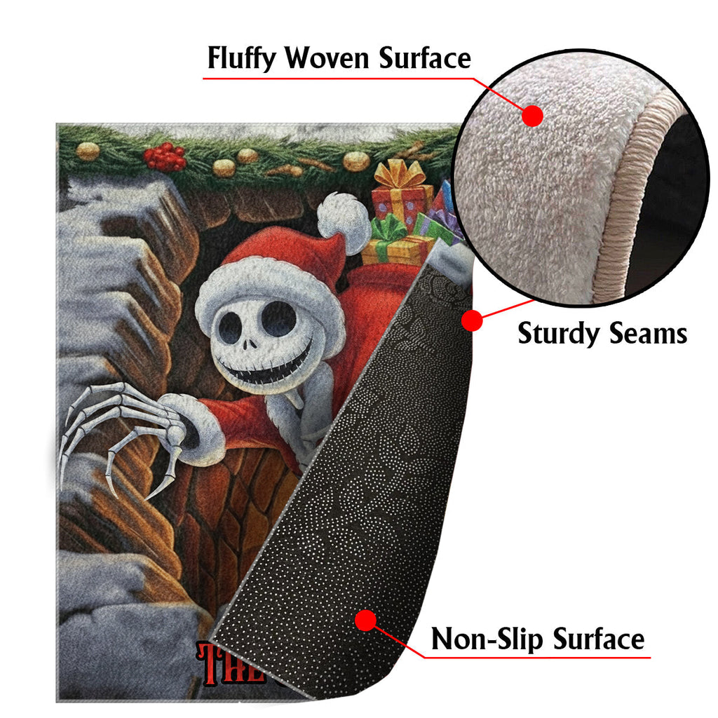 Personalized Nightmare Before Christmas Non-Slip Tufted Rug for Family Non-Slip Tufted Rug GradoCreations