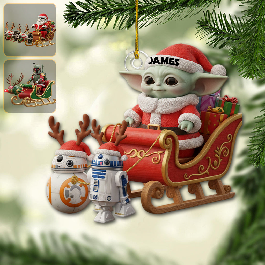 Personalized Star Wars Christmas Ornament Custom Name Gift Ornament GradoCreations