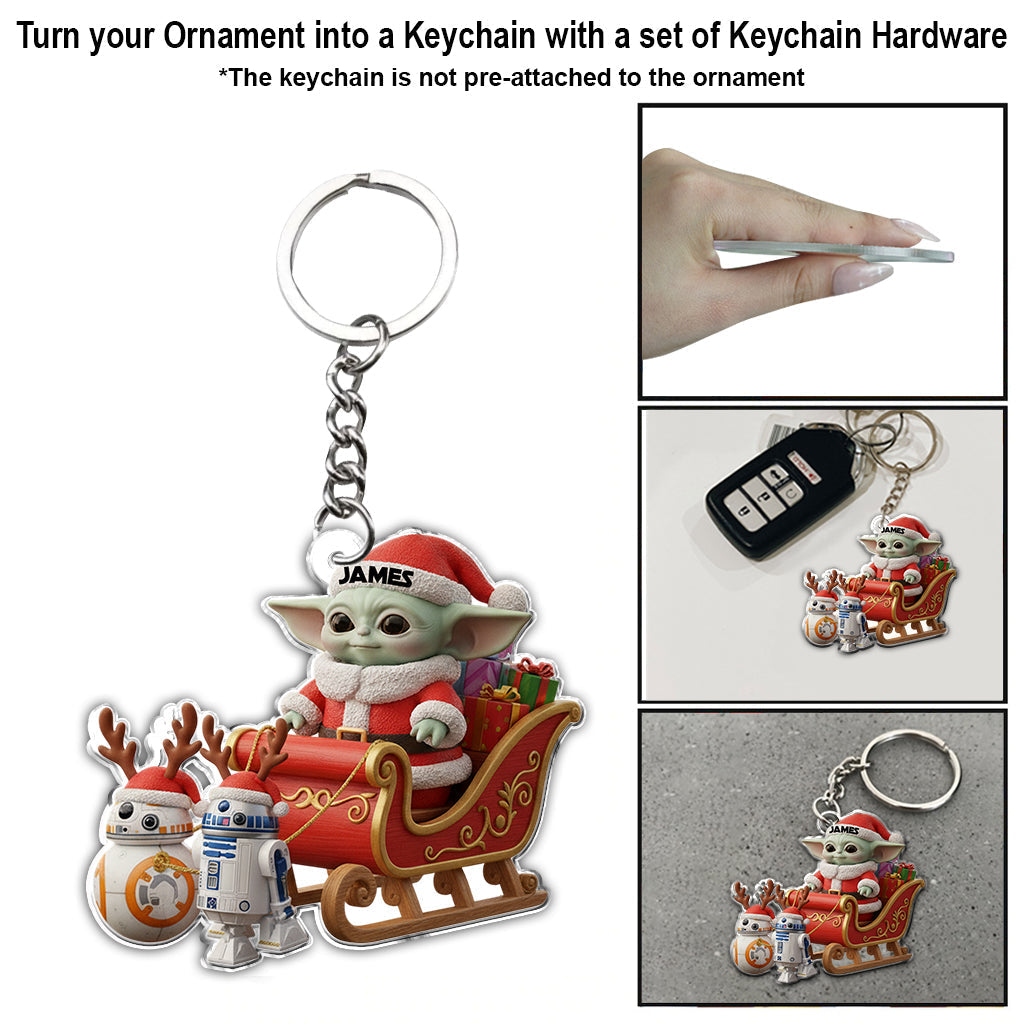 Personalized Star Wars Christmas Ornament Custom Name Gift Ornament GradoCreations