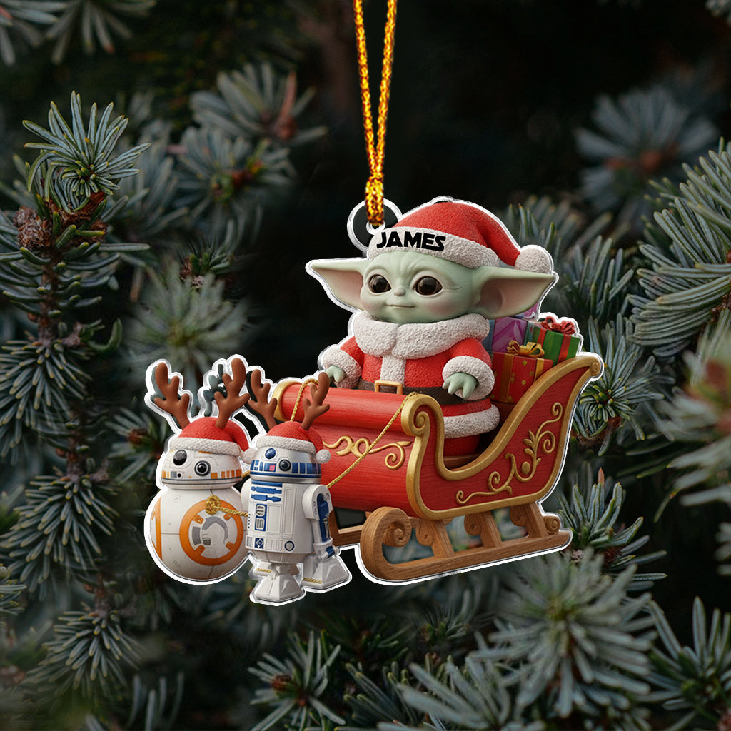 Personalized Star Wars Christmas Ornament Custom Name Gift Ornament GradoCreations